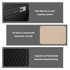 Car Seat Gap Organizer with Cushion Cover – PU Leather Car Storage Box