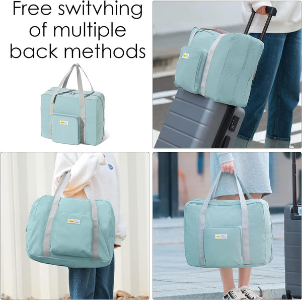 HUPLA Travel Duffle Bag for Women & Men | Lightweight Large Capacity Travel Bag | Foldable Overnight & Weekend Bag | Hand Carry Luggage Bag
