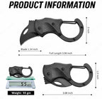Mini Folding Utility Knife Keychain with Carabiner Clip – Compact EDC Pocket Cutter