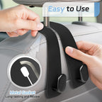 HUPLA Car Headrest Bag Hanger Hooks | Seat Back Purse & Shopping Bag Holder | Car Interior Organizer
