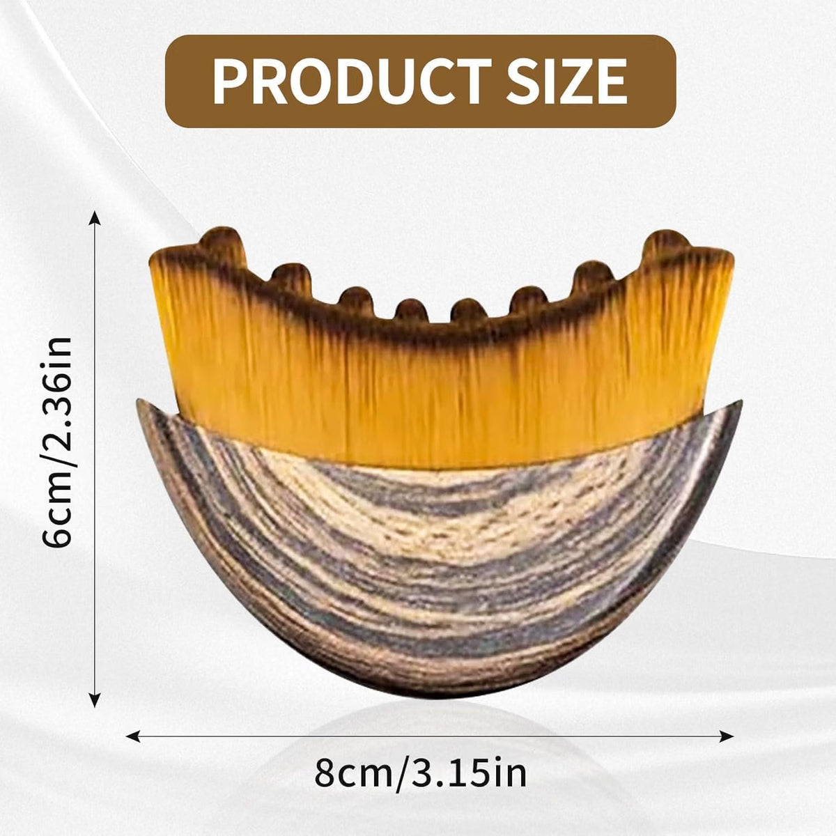 Contour Face Brush for Dry Brushing & Facial Sculpting – Ergonomic Facial Massage & Skincare Brush for Women