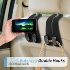 HUPLA Car Headrest Bag Hanger Hooks | Seat Back Purse & Shopping Bag Holder | Car Interior Organizer