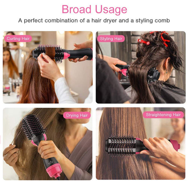 One Step Hot Air Brush | Hair Dryer & Volumizer Styling Brush One Step Hot Air Brush Hair Dryer & Volumizer | 2-in-1 Hair Styling Brush