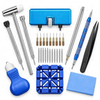 HUPLA Professional Watch Repair Tool Kit | Watch Battery Replacement, Strap Adjustment & Link Removal Tools | Watchmaker Maintenance Kit with Case Opener, Tweezers & Screwdrivers