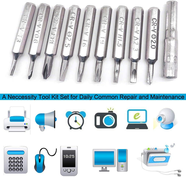 HUPLA 115-in-1 Precision Screwdriver Repair Tool Kit | Magnetic Multi-Bit Screwdriver Set for Mobile, Laptop, Computer, Watch, Camera, Gaming Console & Electronics Repair