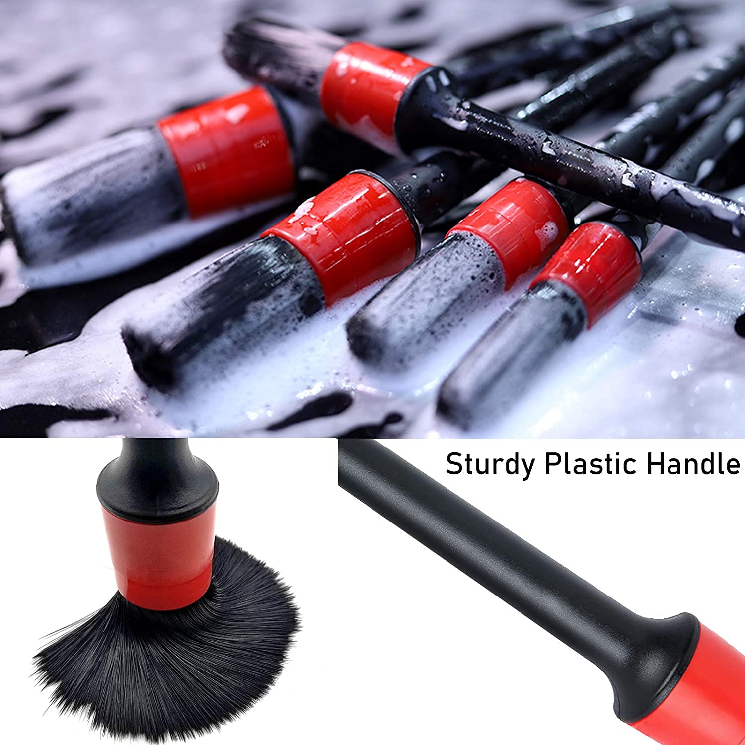 16-Piece Car Detailing Brush & Cleaning Kit – Interior & Exterior Care Set