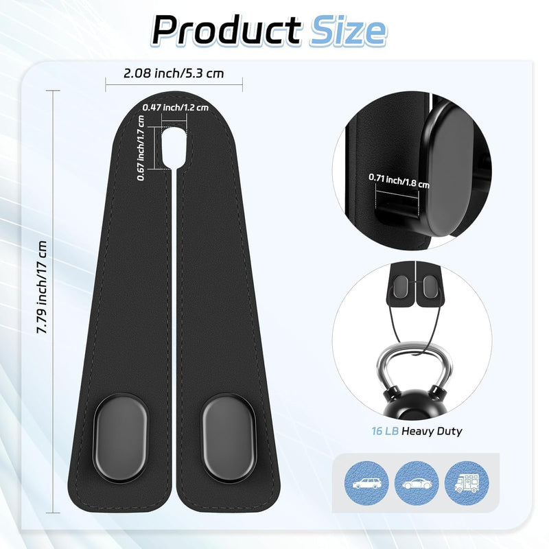 HUPLA Car Headrest Bag Hanger Hooks | Seat Back Purse & Shopping Bag Holder | Car Interior Organizer