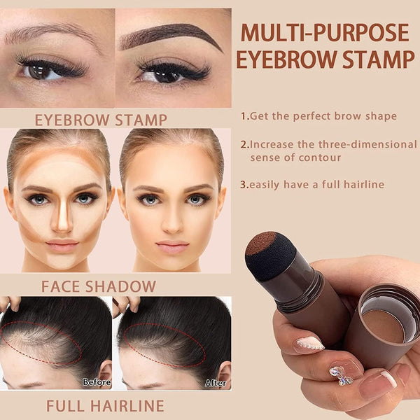 Hairline Shadow Powder Stick – Instant Hair Root Touch-Up & Hairline Filling Powder for Women & Men