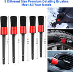 16-Piece Car Detailing Brush & Cleaning Kit – Interior & Exterior Care Set