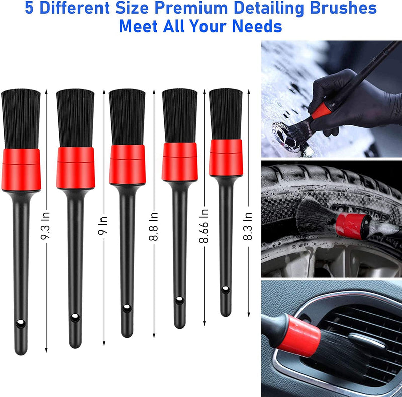 16-Piece Car Detailing Brush & Cleaning Kit – Interior & Exterior Care Set