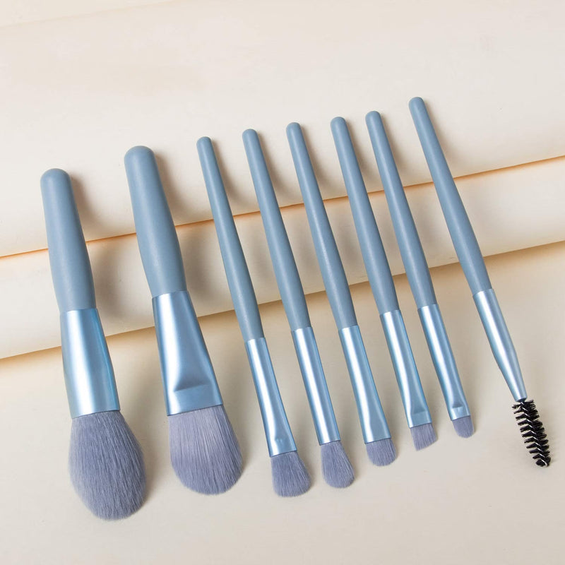 8-Piece Makeup Brush Set for Women – Professional Face, Eye & Brow Makeup Brushes with Soft Bristles