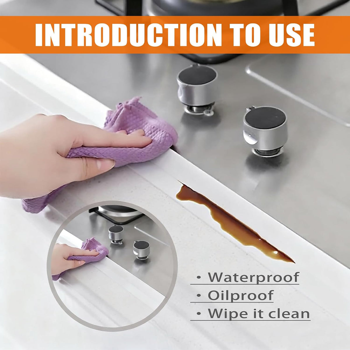 HUPLA Waterproof Sink Sealing Tape 3.8 cm × 3.2 m | Self-Adhesive Kitchen & Bathroom Gap Sealing Strip for Sink, Wash Basin, Bathtub & Toilet Base – White