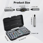HUPLA 24-in-1 Precision T-Handle Ratchet Screwdriver Set | Magnetic Repair Tool Kit | Magnetic Multi-Bit Repair Tool Kit with Storage Case | Professional Hand Tool for Electronics, PC, Laptop, Mobile, Bicycle & Home Repair