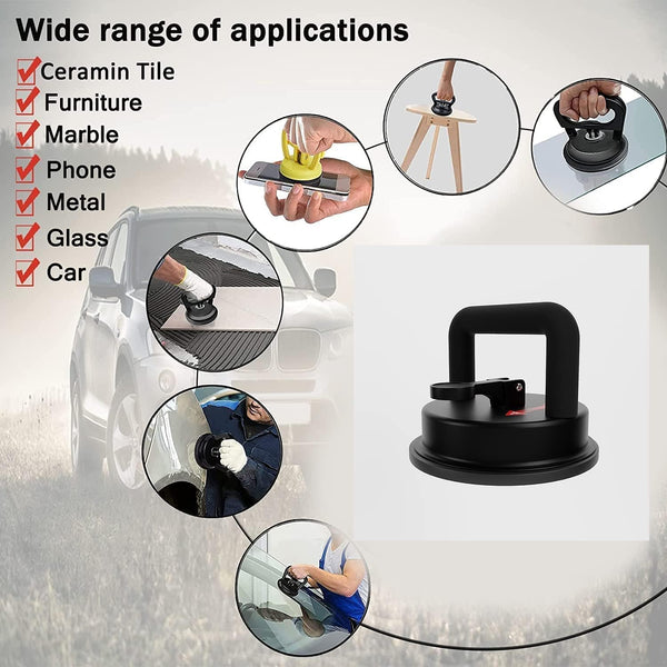 HUPLA Car Dent Puller Suction Cup | Manual Vacuum Dent Removal Tool for Car Body Panels