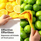 HUPLA Manual Lemon Squeezer with Juice Strainer | Handheld Citrus Juicer Press for Lemon, Lime & Small Citrus Fruits | Easy Grip Kitchen Tool – Green