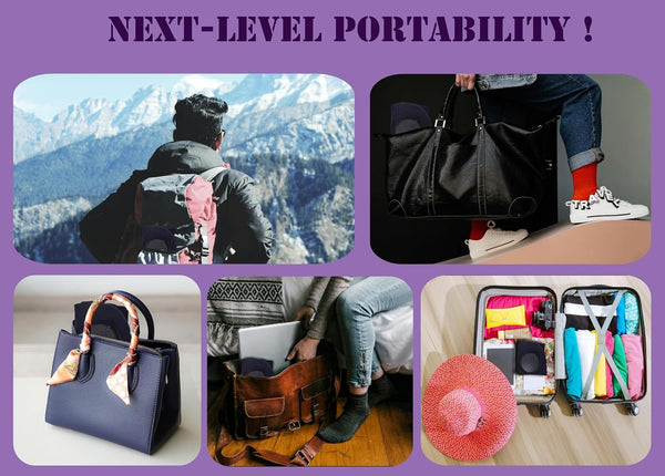 Inflatable Neck Support Pillow with Built-in Air Pump – Soft Velvet Travel Pillow with Separate Air Valve, Random Colour