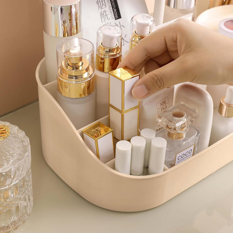 Multi-Compartment Makeup & Cosmetic Organizer with Drawers – Vanity Storage Box for Skincare, Makeup & Beauty Essentials