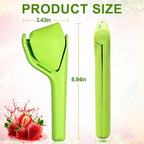 HUPLA Manual Lemon Squeezer with Juice Strainer | Handheld Citrus Juicer Press for Lemon, Lime & Small Citrus Fruits | Easy Grip Kitchen Tool – Green
