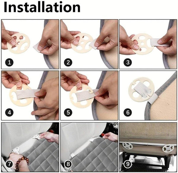 Premium Car Seat Gap Filler Cushion with Storage Pocket