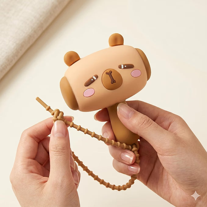 3D Cartoon Animal silicone hammer shape Keychain (Single Piece - Random Design)