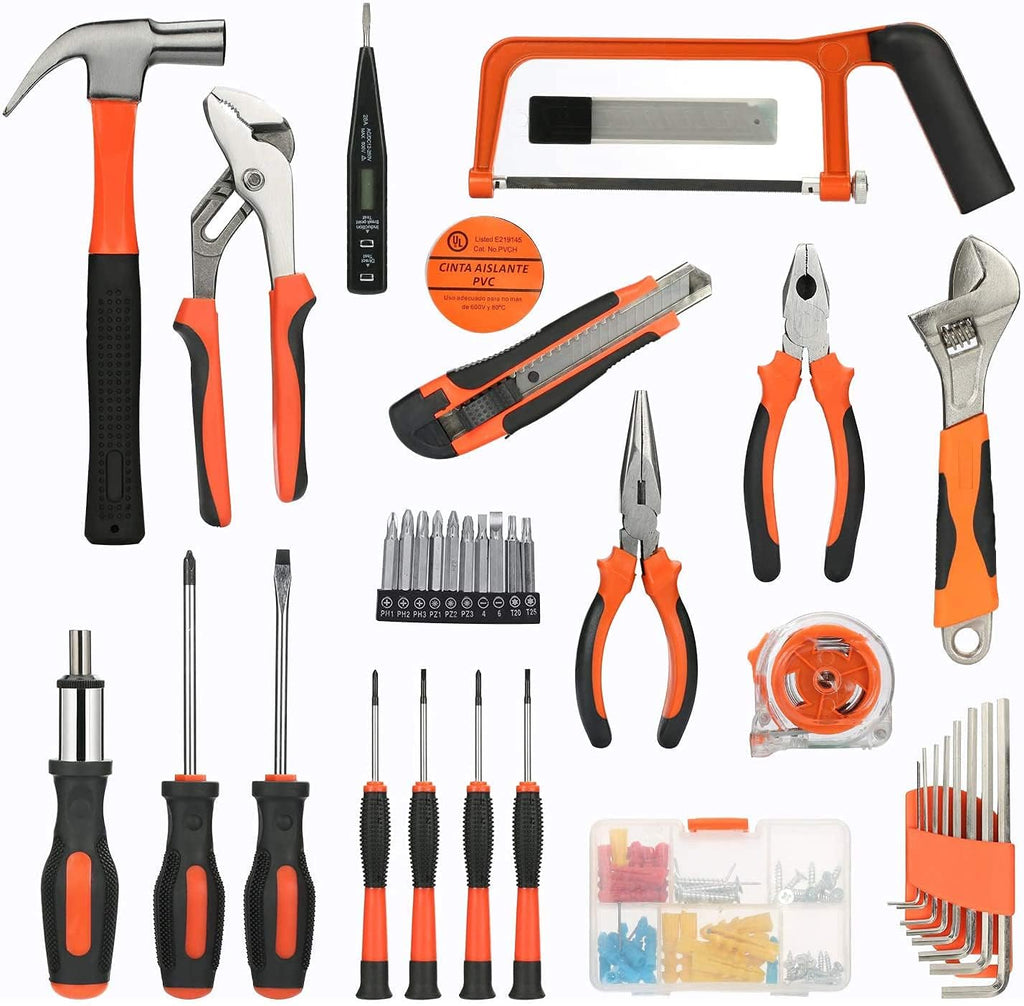 HUPLA Multi-Purpose Home 100 PCS Tool Kit Set – Complete Repair Tool Box with Case