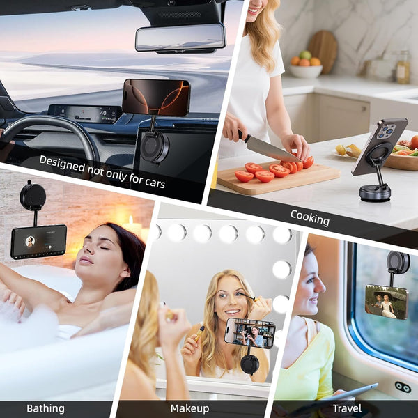 360° Rotating Magnetic Wireless Car Charger & Phone Holder