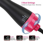 One Step Hot Air Brush | Hair Dryer & Volumizer Styling Brush One Step Hot Air Brush Hair Dryer & Volumizer | 2-in-1 Hair Styling Brush