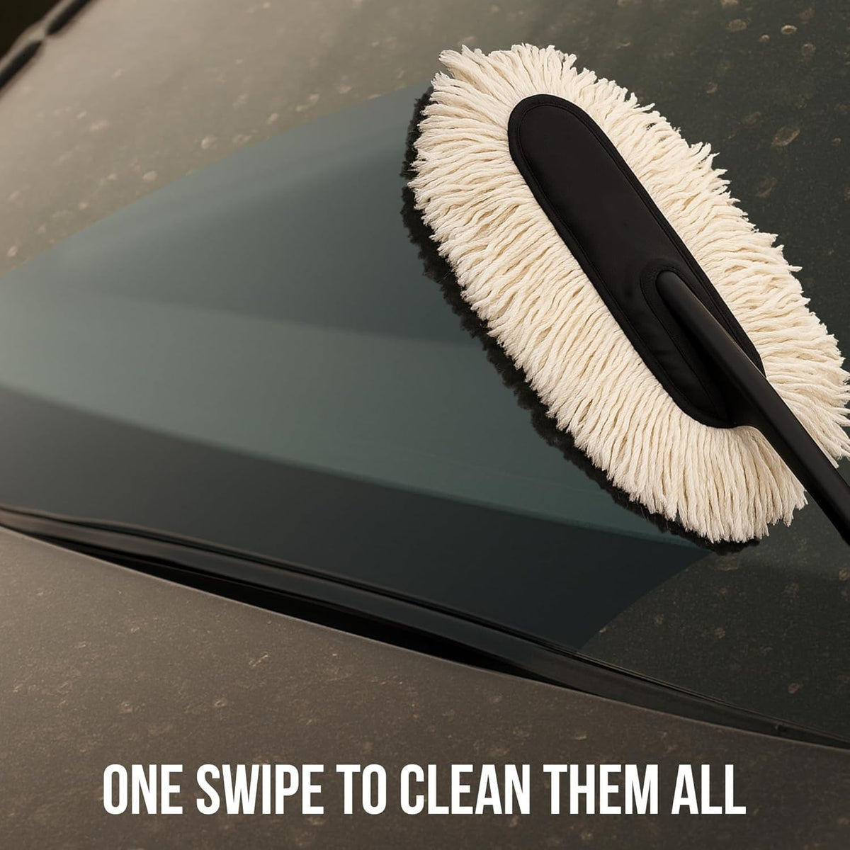 Long Handle Car Cleaning Brush – 67cm Soft Microfiber Wash Mop for Car, SUV, Bike & Vehicle Cleaning