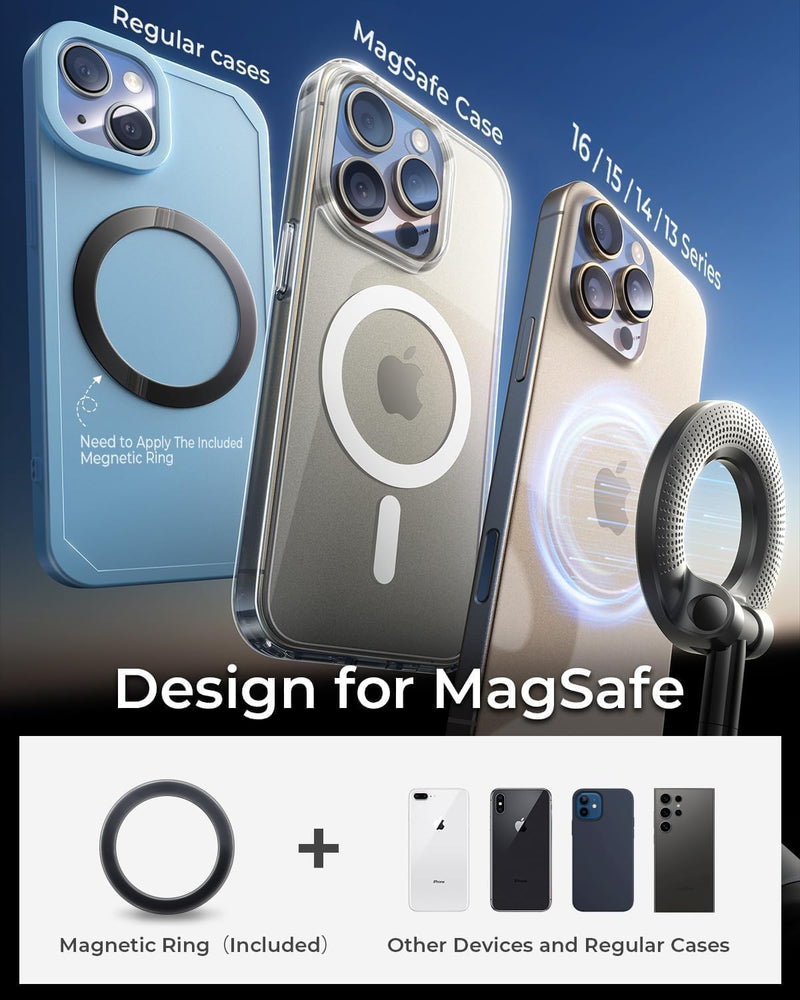 360° Rotating Magnetic Wireless Car Charger & Phone Holder