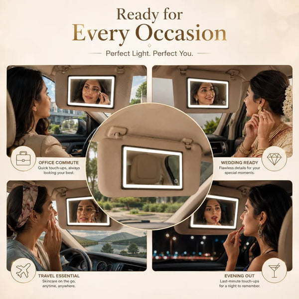 Product Listing – Car Sun Visor Makeup Mirror with Soft LED Light