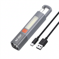 Rechargeable LED Flashlight with COB Side Light | Zoomable Torch Light | IPX7 Waterproof | USB Type-C Charging | Camping, Emergency & Work Light