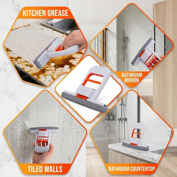 HUPLA Foldable Water Absorbing Cleaning Wiper | Multipurpose Sponge Squeegee for Kitchen, Bathroom & Glass