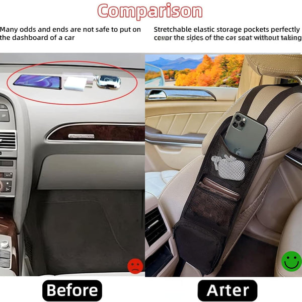 HUPLA Car Seat Back Organizer – Multi-Pocket Storage Organizer for Car
