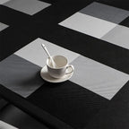 HUPLA Premium PVC Dining Table Placemat 30 × 45 cm | Non-Slip Woven Table Mat for Dining Table, Kitchen & Home | Flexible, Reusable & Easy to Clean