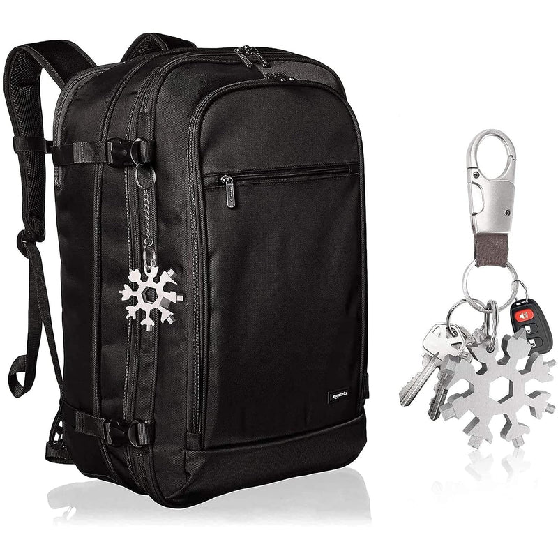 HUPLA Snowflake Multi-Tool Keychain | Compact Multipurpose Pocket Tool with Wrench & Screwdriver Functions