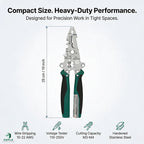 9 in 1 Multifunction Wire Stripper Plier with Electric Test Pen | Foldable Combination Tool for Electricians