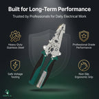 9 in 1 Multifunction Wire Stripper Plier with Electric Test Pen | Foldable Combination Tool for Electricians