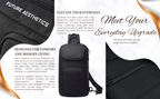 HUPLA Premium Utility Sling Backpack – Urban Edge Edition.