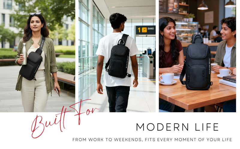 HUPLA Premium Utility Sling Backpack – Urban Edge Edition.