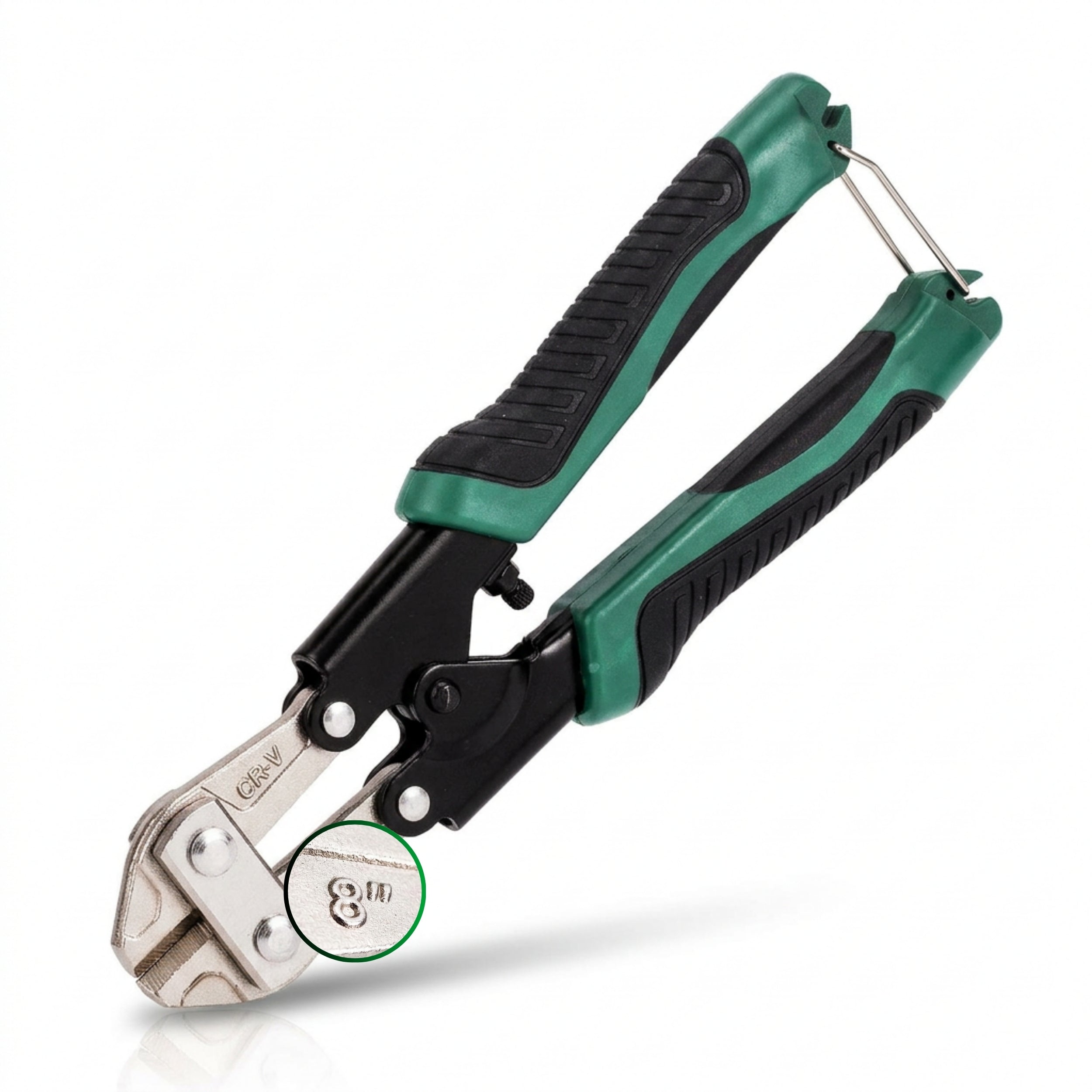 8 Inch Heavy Duty Bolt Cutter | CR-V Steel Wire & Cable Cutter | Anti-Slip TPR Handle Industrial Cutting Tool
