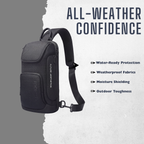 HUPLA Premium Utility Sling Backpack – Urban Edge Edition.