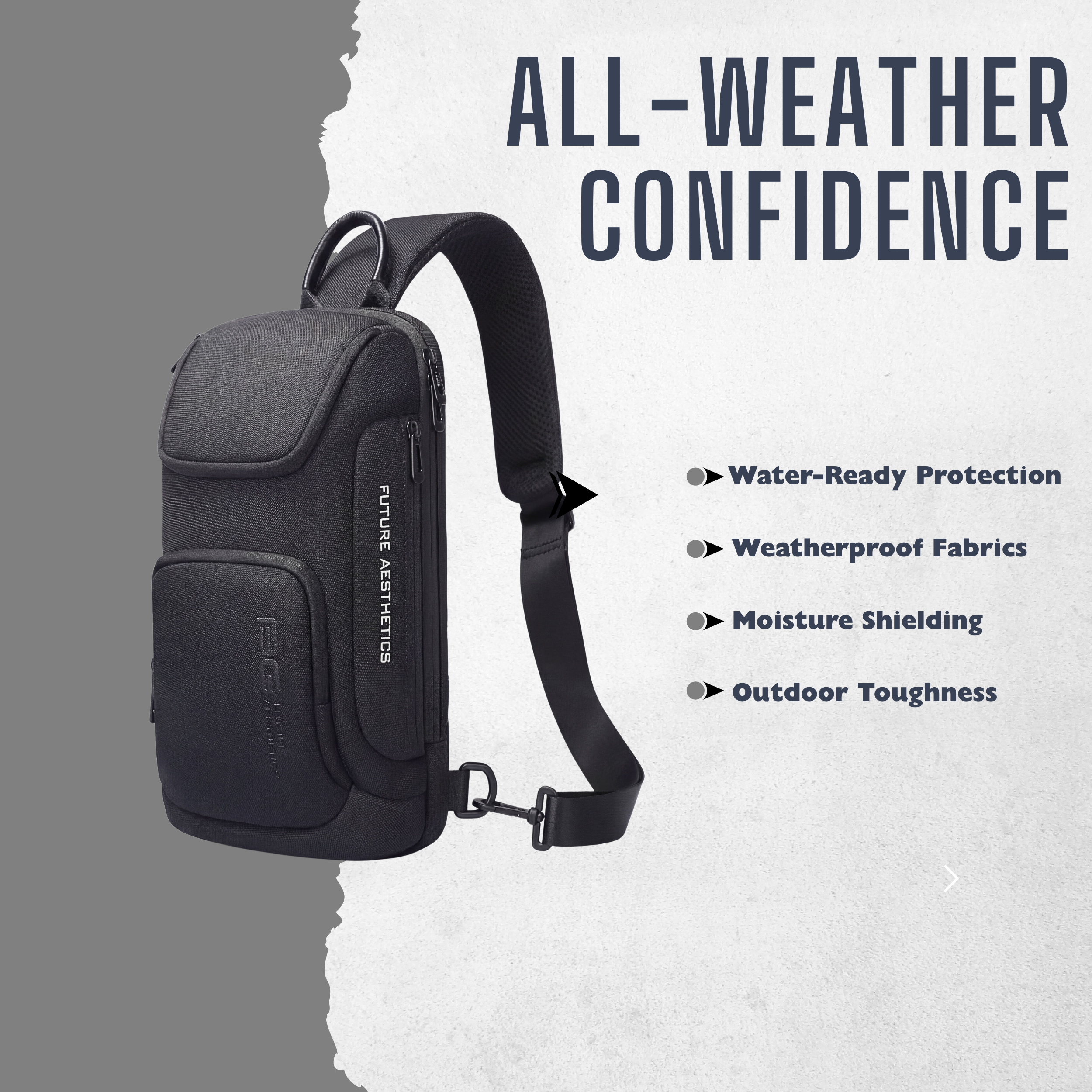 HUPLA Premium Utility Sling Backpack – Urban Edge Edition.