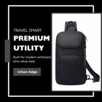 HUPLA Premium Utility Sling Backpack – Urban Edge Edition.