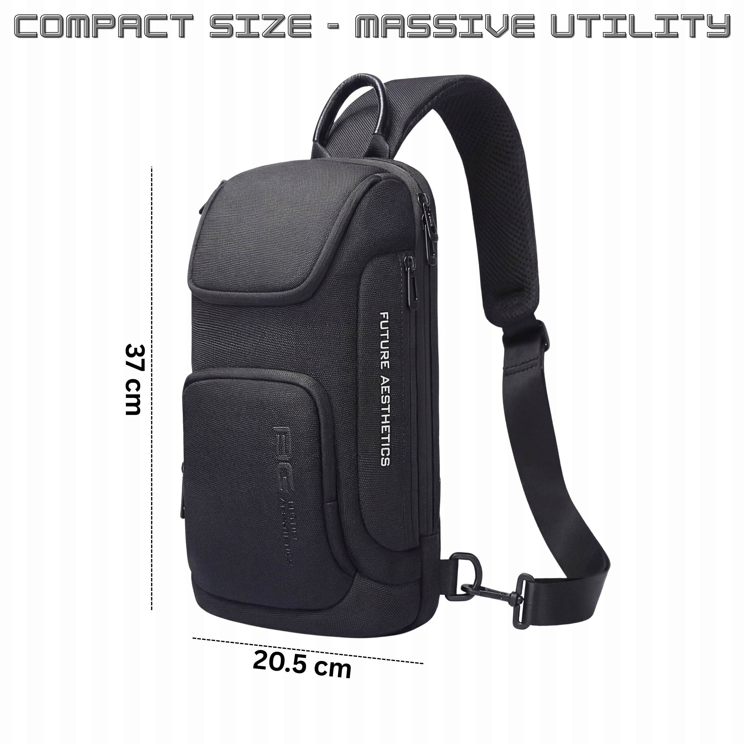 HUPLA Premium Utility Sling Backpack – Urban Edge Edition.