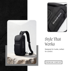 HUPLA Premium Utility Sling Backpack – Urban Edge Edition.