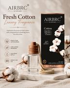HUPLA Cotton Hanging Car Air Freshener | Premium Long Lasting Car Perfume Bottle | Luxury Cotton Fragrance Diffuser for Car Interior (8ml)