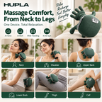 Electric Shoulder & Neck Massager with Heat | Deep Tissue Handheld Pain Relief Machine (40°C–45°C)