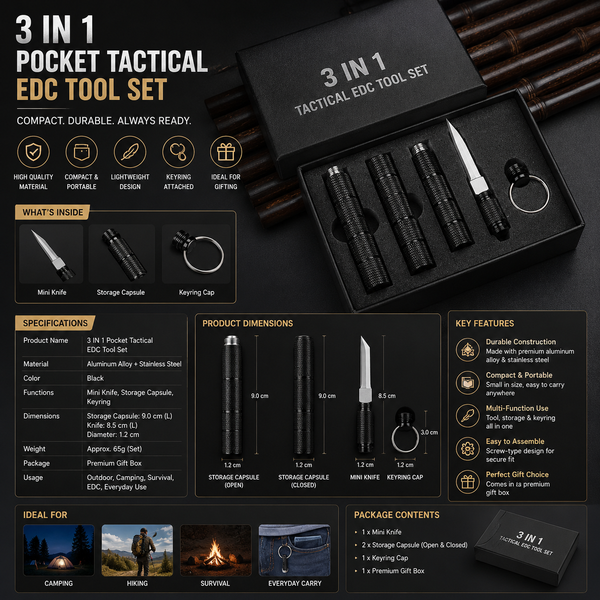 Mini EDC Pocket Knife Keychain | Stainless Steel Portable Utility Knife with Aluminum Case Mini EDC Pocket Knife Keychain | Stainless Steel Portable Utility Knife