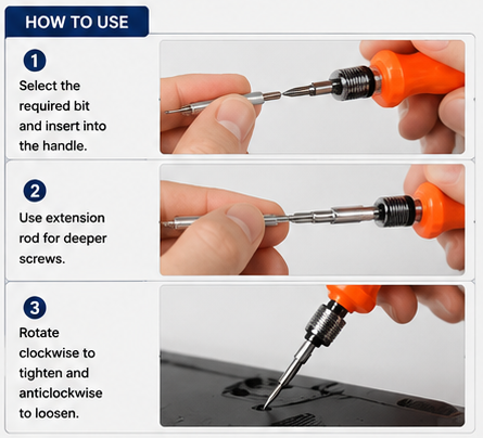 HUPLA 21-in-1 Precision Screwdriver Set | Magnetic Repair Tool Kit with Interchangeable Bits for Mobile, Laptop, Watch, Eyeglasses & Electronics HUPLA 21-in-1 Precision Screwdriver Set | Magnetic Electronics Repair Tool Kit
