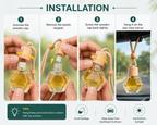 HUPLA Paradise Hanging Car Air Freshener | Tropical Long Lasting Car Perfume Bottle | Premium Paradise Aroma Diffuser for Car Interior (12ml)